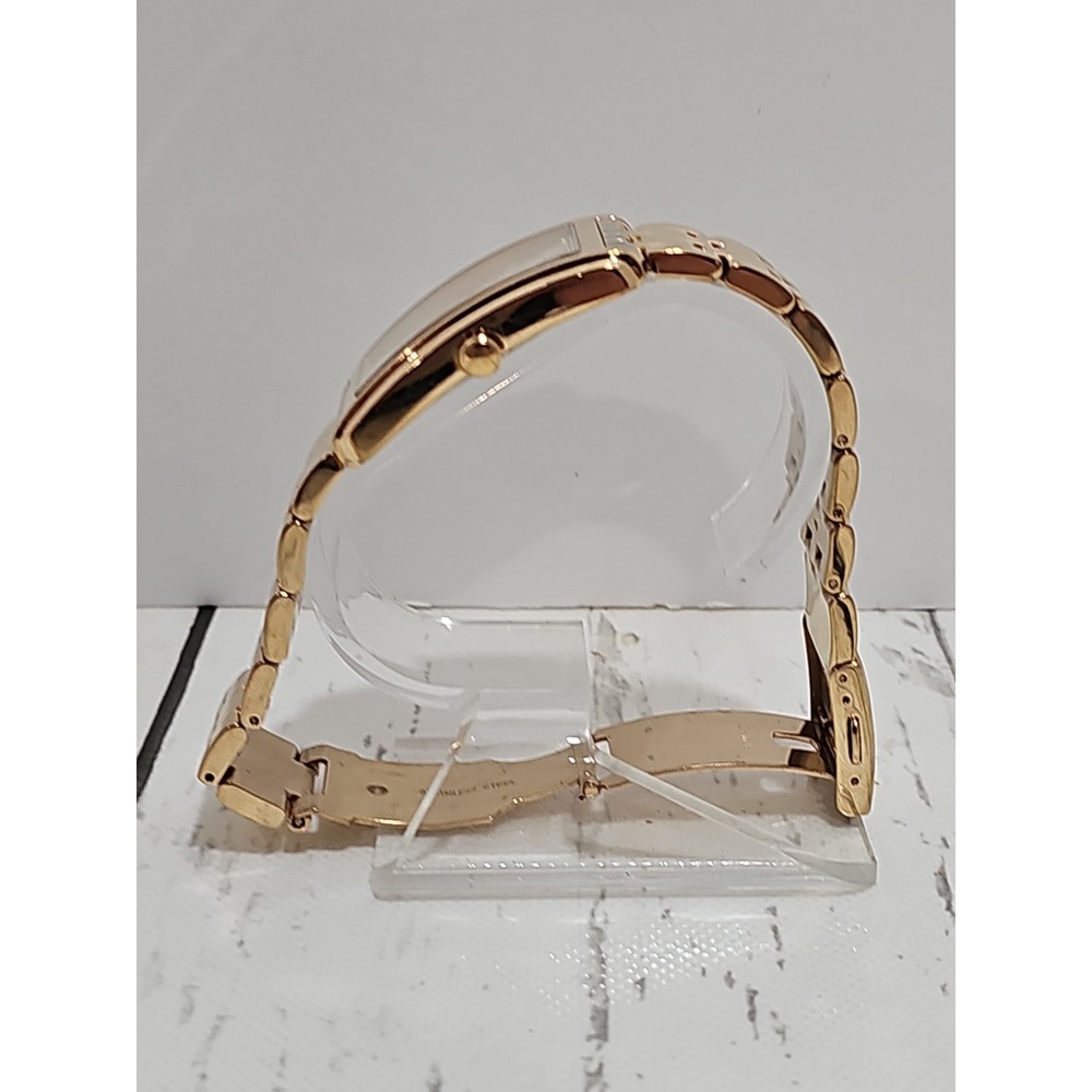GUESS Steel Gold-Tone Rectangle Watch - Picture 9 of 10